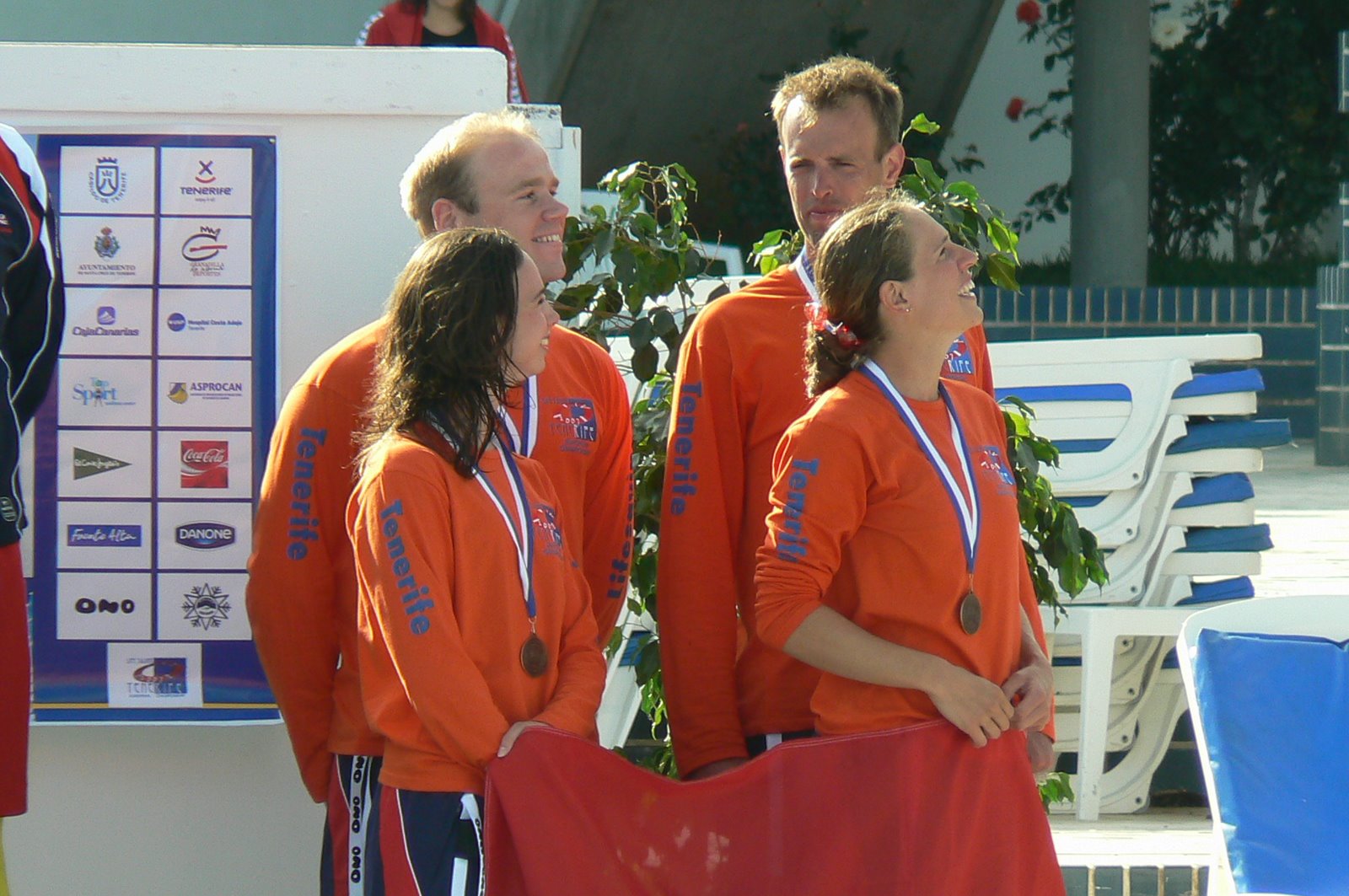 Robert (linksboven) op het podium van de SERC @ EK 2007.