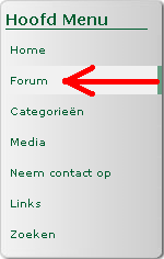 Het forum is hier in het menu te vinden Het forum is hier in het menu te vinden
