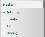 Media menu Media menu